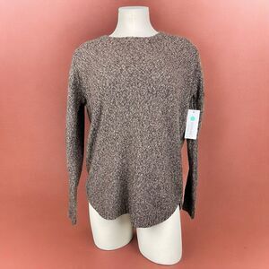 PINK CLOVER Women’s Brown Marled Knit Crewneck Sweater | NWT | XL